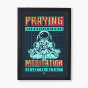 Talking to the Universe Pixel Art Art-Poster