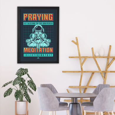 Talking to the Universe Pixel Art Art-Poster