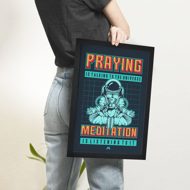 Talking to the Universe Pixel Art Art-Poster