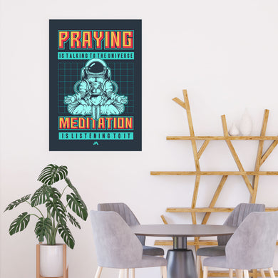 Talking to the Universe Pixel Art Art-Poster