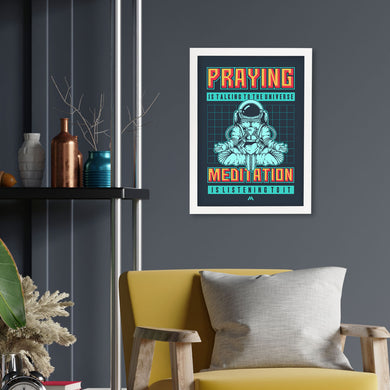 Talking to the Universe Pixel Art Art-Poster