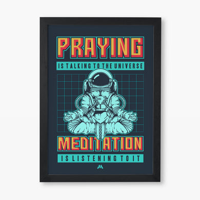 Talking to the Universe Pixel Art Art-Poster