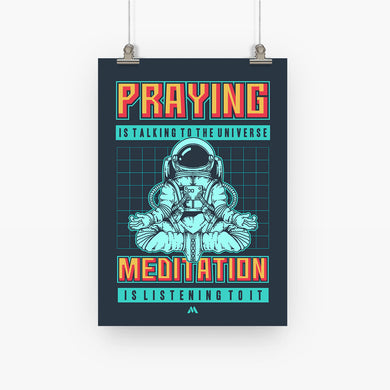 Talking to the Universe Pixel Art Art-Poster
