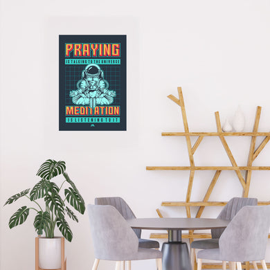 Talking to the Universe Pixel Art Art-Poster