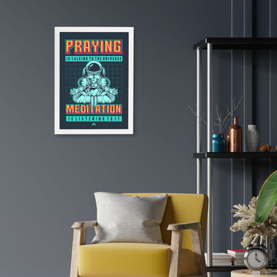 Talking to the Universe Pixel Art Art-Poster