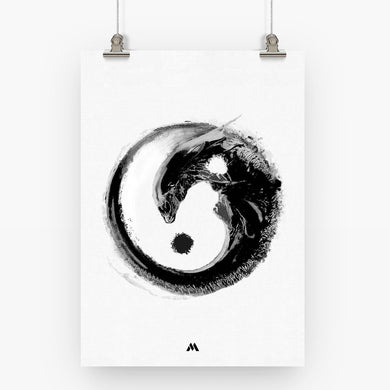 Alien - Yin and Yang Art-Poster