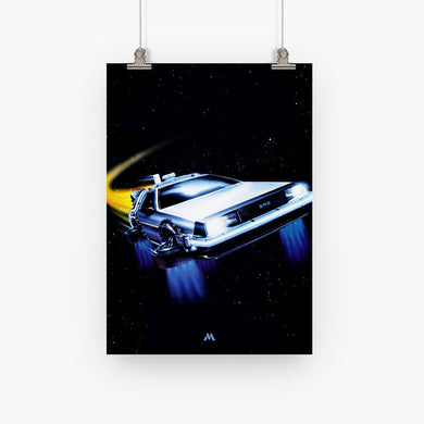 Back to the Future FluxMobile Art-Poster