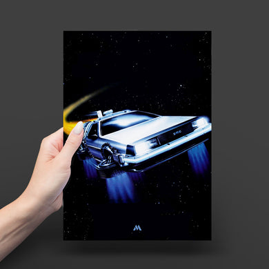 Back to the Future FluxMobile Art-Poster
