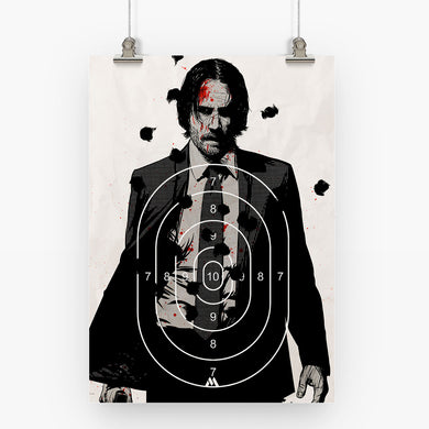 John Wick - Focus, Commitment and Sheer Will Art-Poster