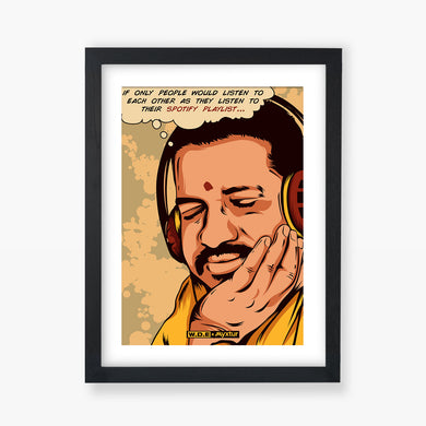 Ilaiyaraaja-Spotify Playlist [WDE] Art-Poster