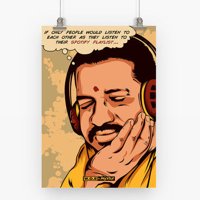 Ilaiyaraaja-Spotify Playlist [WDE] Art-Poster