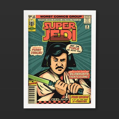 Rajinikanth-Super Jedi [WDE] Art-Poster