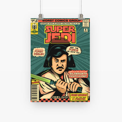 Rajinikanth-Super Jedi [WDE] Art-Poster