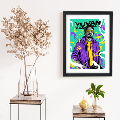 Yuvan Shankar Raja Psychedelic Tribute [WDE] Art-Poster