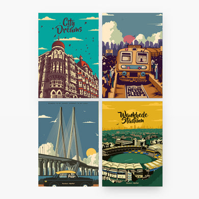 Bombay Dreams Collection Art Poster-Combo