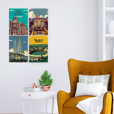 Bombay Dreams Collection Art Poster-Combo