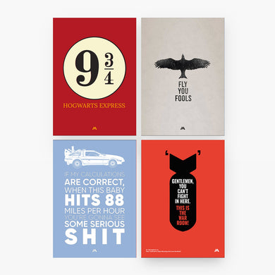 Movie Quote Wall Art Poster-Combo