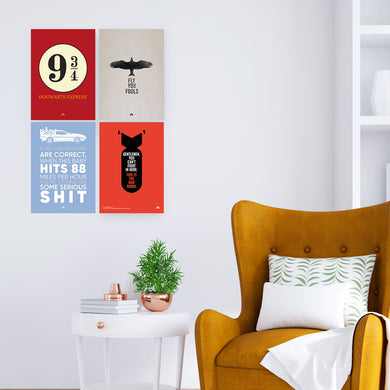 Movie Quote Wall Art Poster-Combo