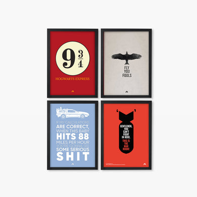Movie Quote Wall Art Poster-Combo