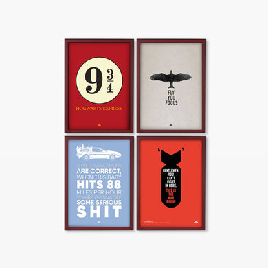 Movie Quote Wall Art Poster-Combo