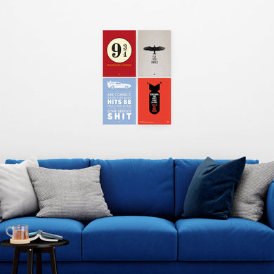 Movie Quote Wall Art Poster-Combo