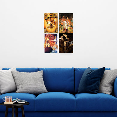 Indiana Jones Collection Art Poster-Combo