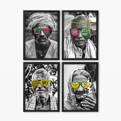 Pop Culture Shades Collection Art Poster Combo