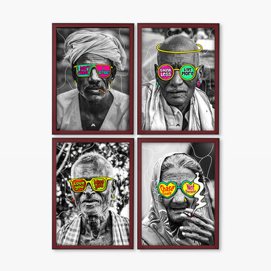 Pop Culture Shades Collection Art Poster-Combo