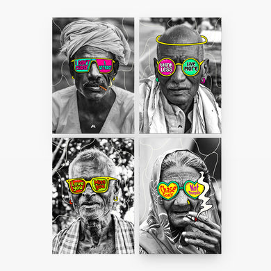 Pop Culture Shades Collection Art Poster-Combo