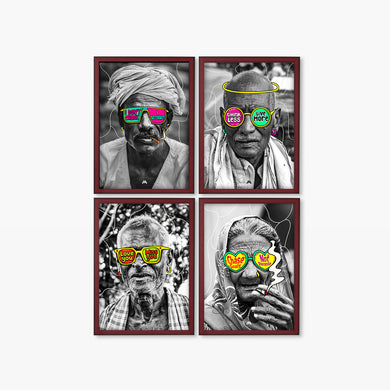 Pop Culture Shades Collection Art Poster-Combo
