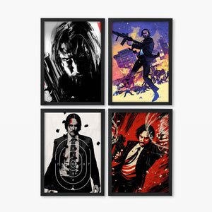 The Chronicles of John Wick Art Poster-Combo