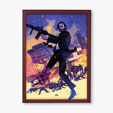 The Chronicles of John Wick Art Poster-Combo