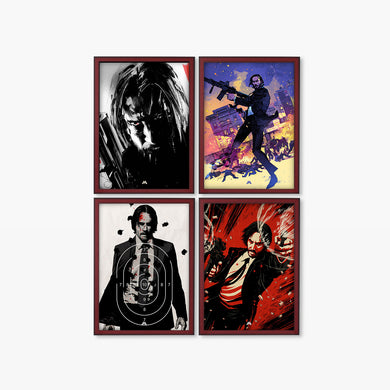 The Chronicles of John Wick Art Poster-Combo