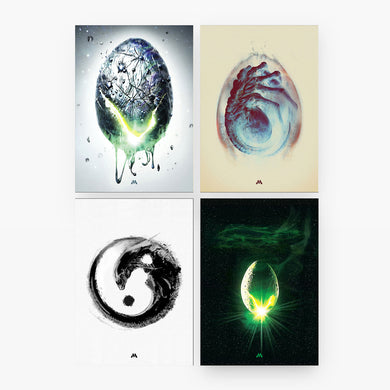 The Alien Collection Art Poster-Combo