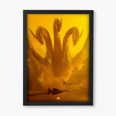 Godzilla and Friends Art Poster-Combo