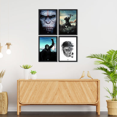 The Planet of the Apes Collection Art Poster-Combo