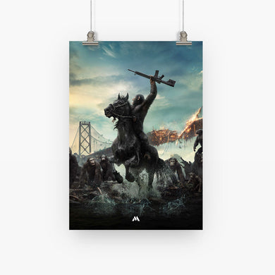 The Planet of the Apes Collection Art Poster-Combo