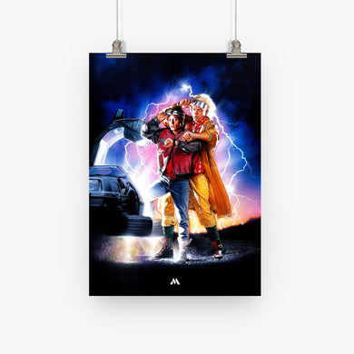 Back to the Future Collection Art Poster-Combo