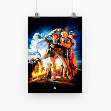 Back to the Future Collection Art Poster-Combo