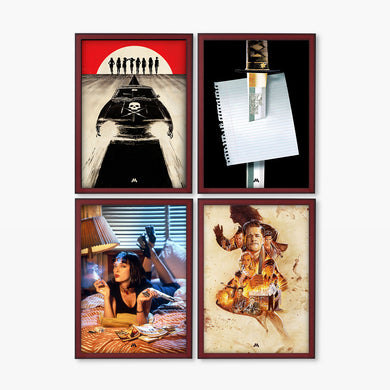 Tarantino Movie Collection Art Poster-Combo