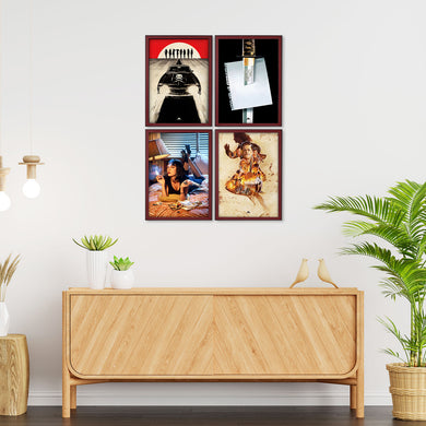 Tarantino Movie Collection Art Poster-Combo