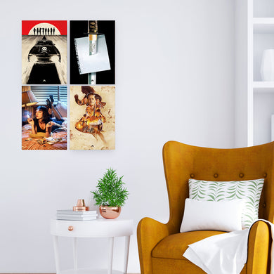 Tarantino Movie Collection Art Poster-Combo