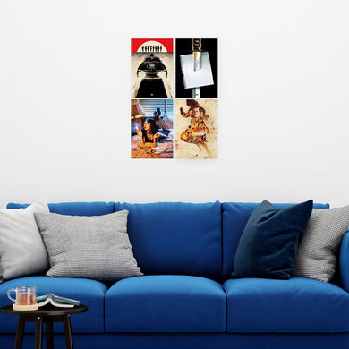 Tarantino Movie Collection Art Poster-Combo