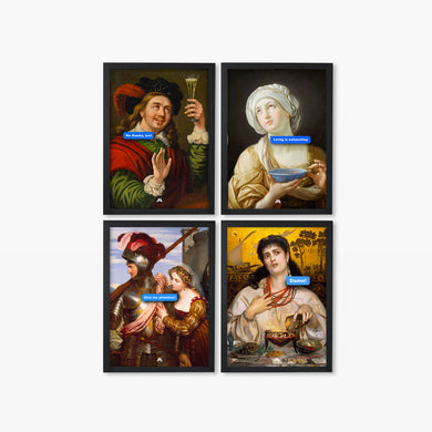 Laughable Masterpieces Collection Art Poster-Combo