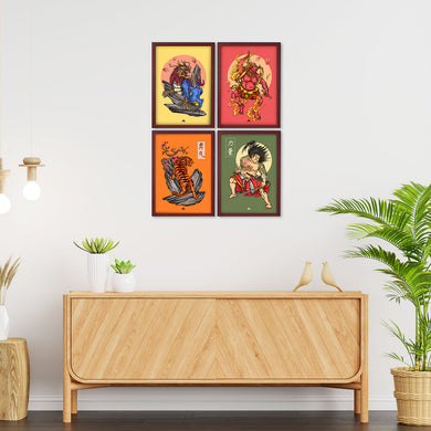 Japanese Shinto Art Collection Art Poster-Combo
