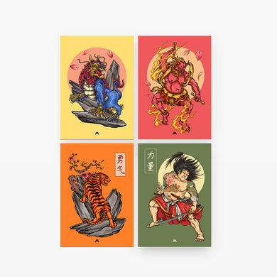 Japanese Shinto Art Collection Art Poster-Combo