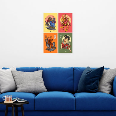 Japanese Shinto Art Collection Art Poster-Combo