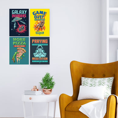 Retro Pixel Art Collection Art Poster-Combo