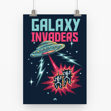 Retro Pixel Art Collection Art Poster-Combo