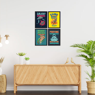 Retro Pixel Art Collection Art Poster-Combo